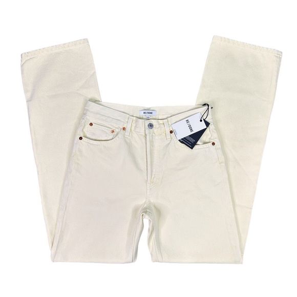 RE/DONE Loose Long Jeans - Size 25 - Maize (Light Yellow / Cream) - Picture 3 of 6